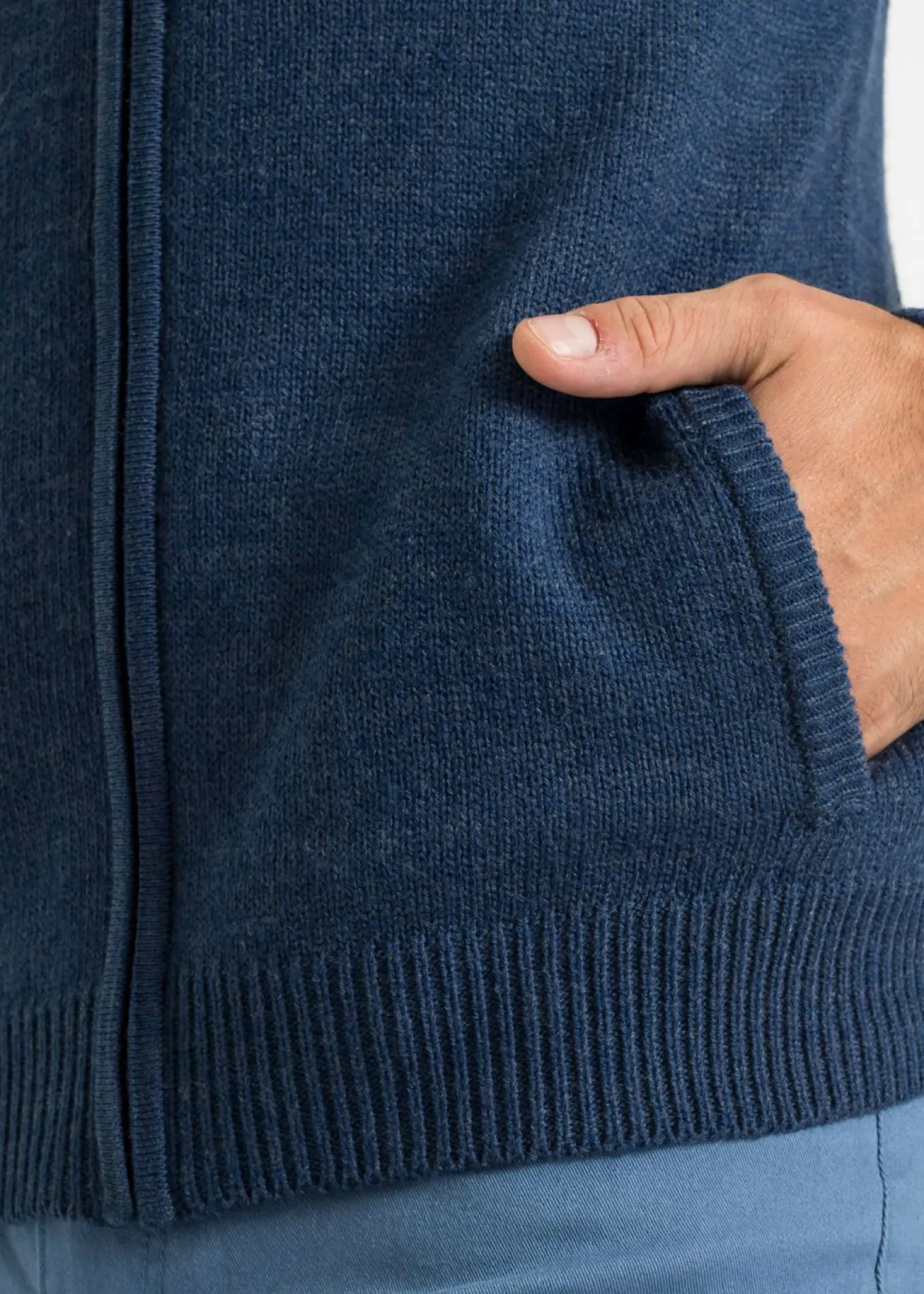 Chaqueta de punto fino