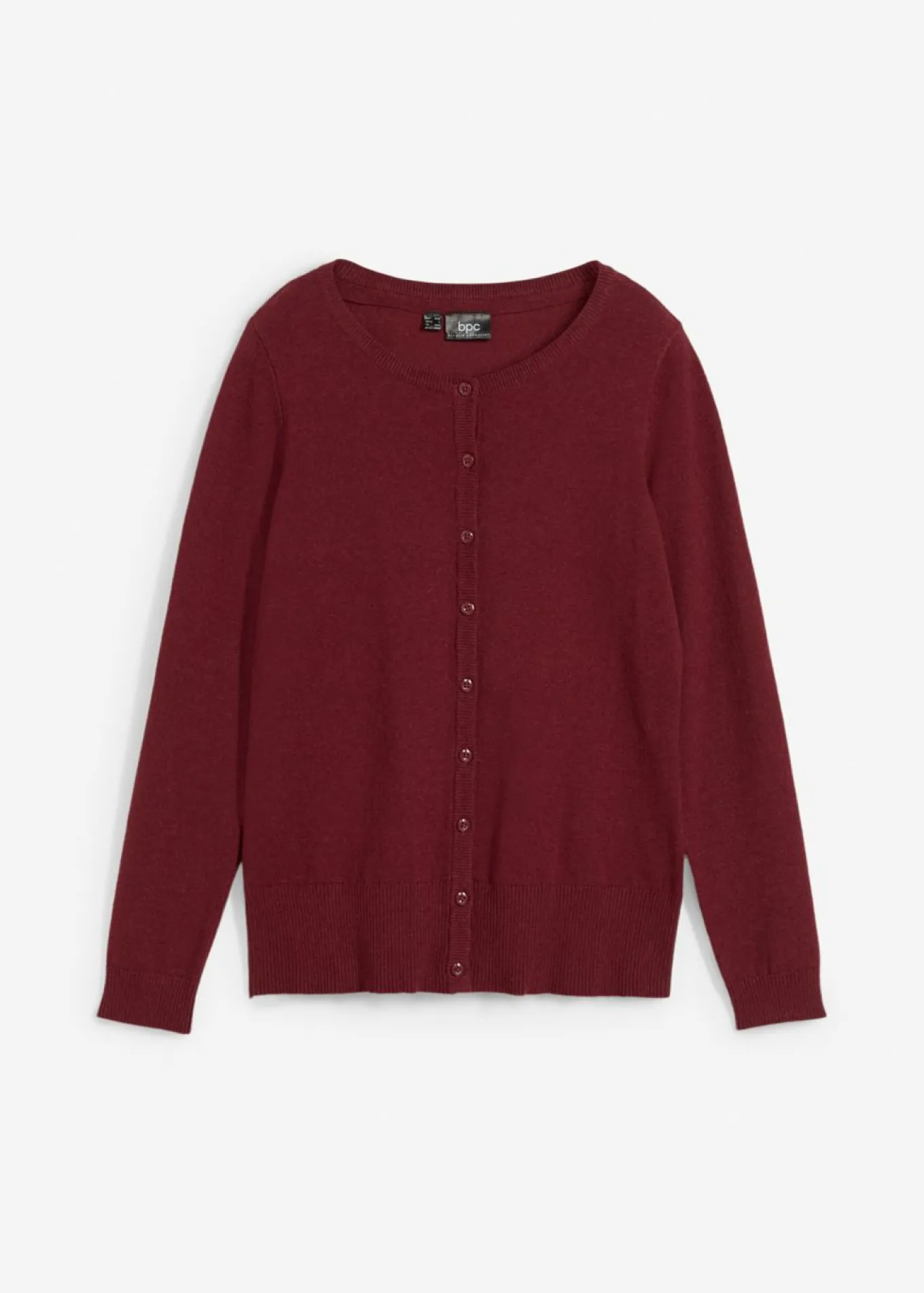 Chaqueta de punto fino con algodón reciclado
