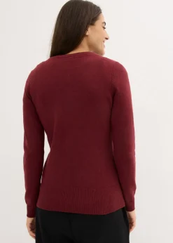 Chaqueta de punto fino con algodón reciclado