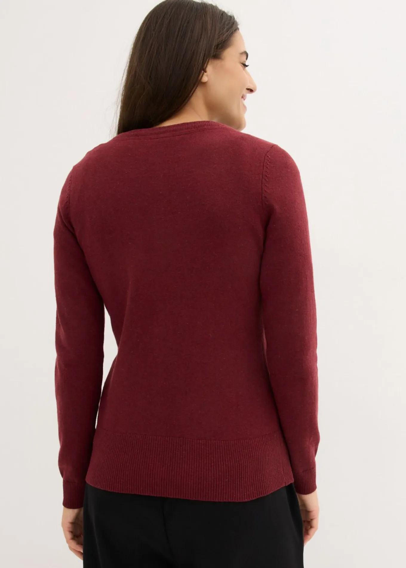 Chaqueta de punto fino con algodón reciclado