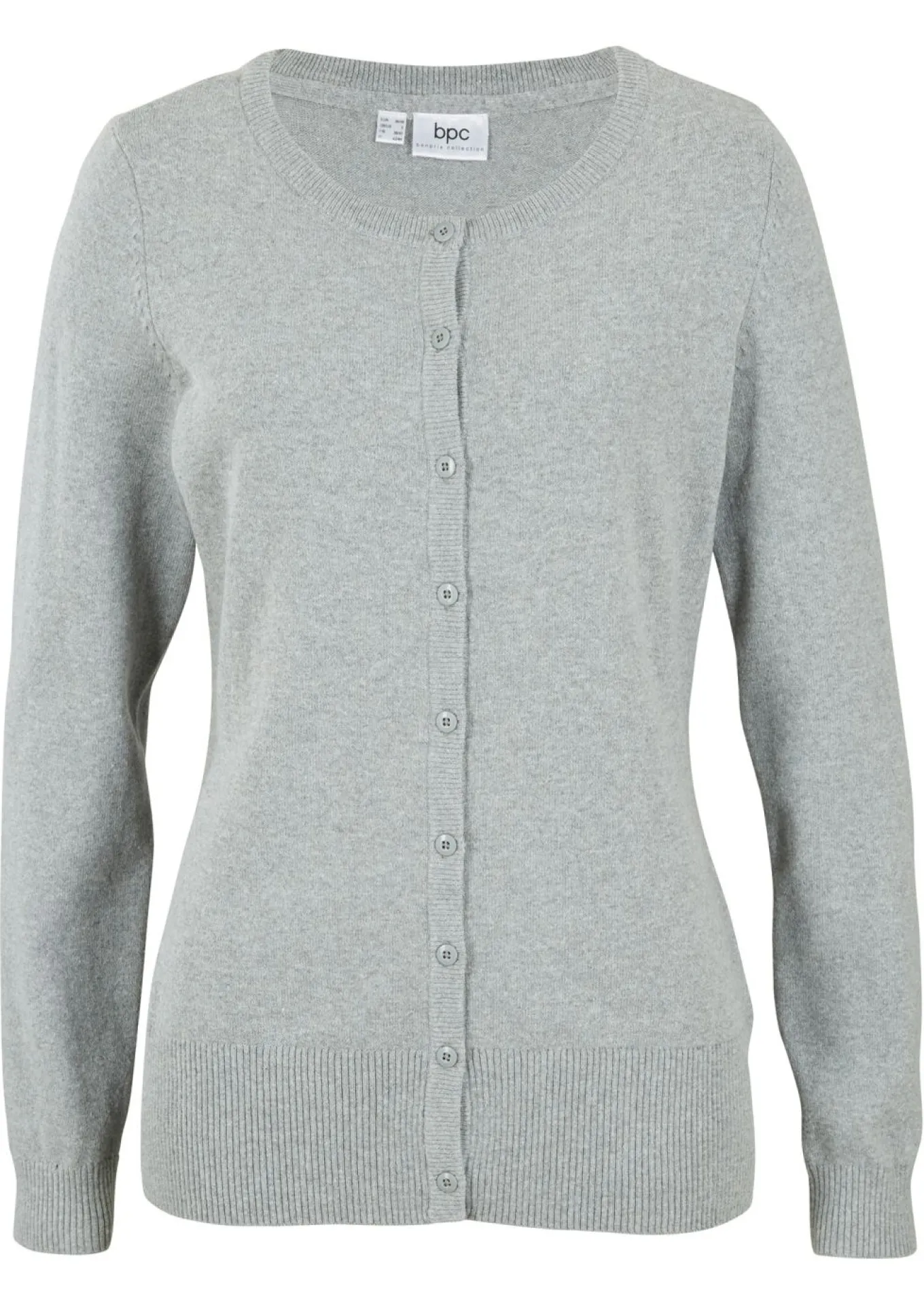 Chaqueta de punto fino con algodón reciclado