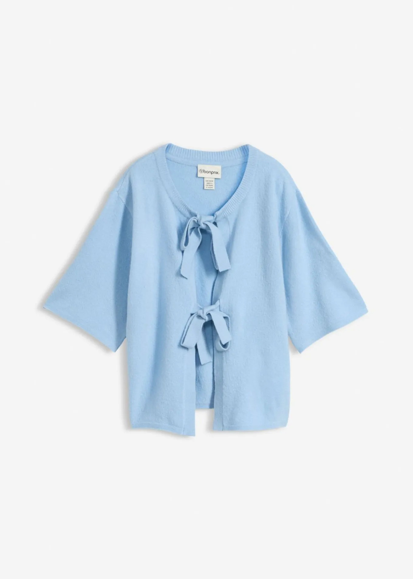 Chaqueta de punto fino con lazo