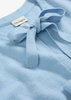 Chaqueta de punto fino con lazo