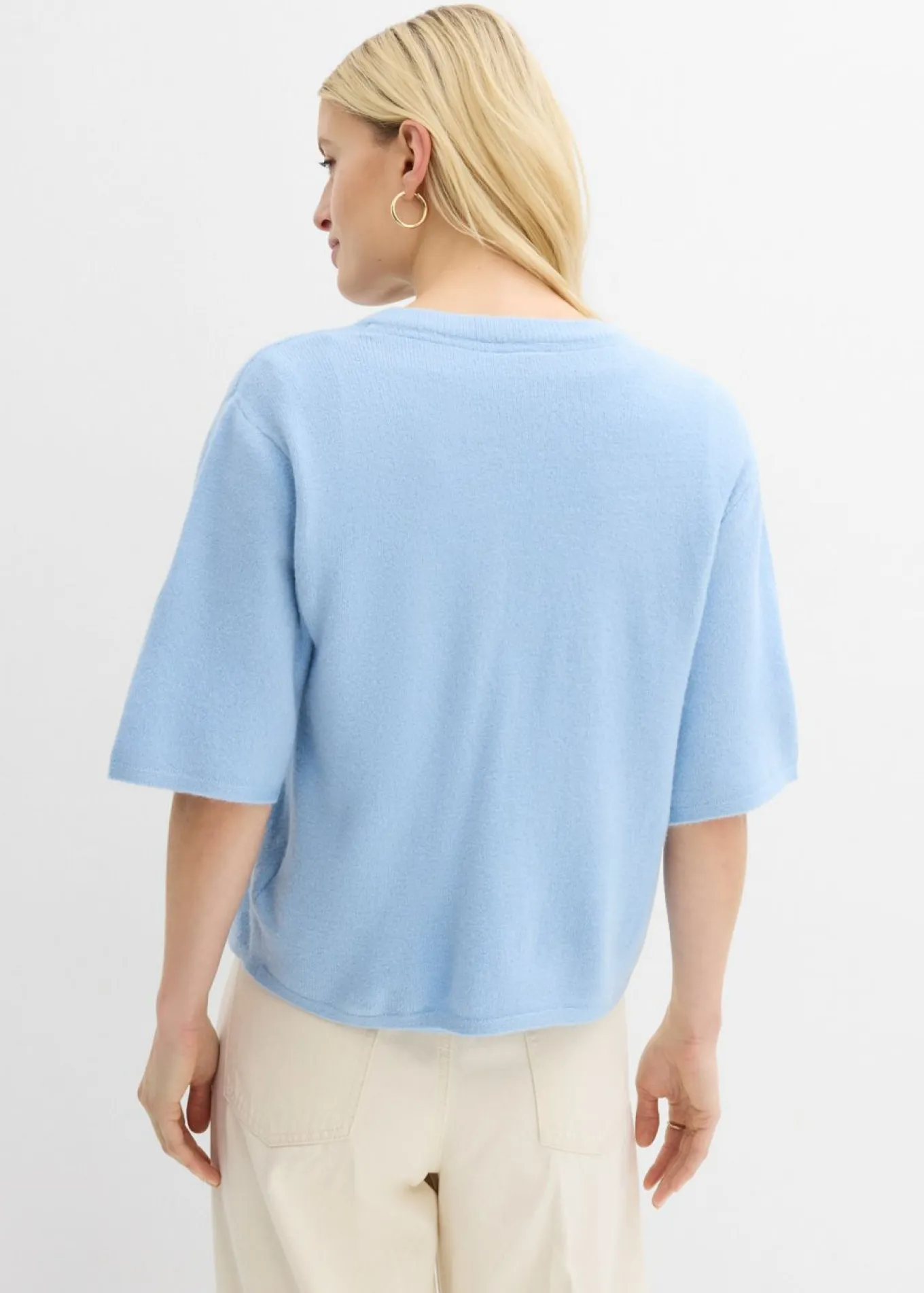 Chaqueta de punto fino con lazo