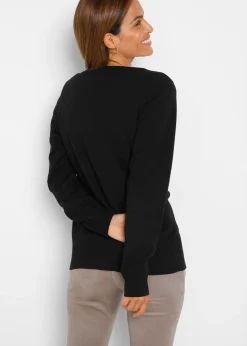 Chaqueta de punto fino con algodón reciclado