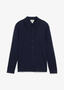 Chaqueta de punto fino con lana merina de calidad con corte ajustado