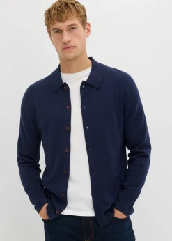 Chaqueta de punto fino con lana merina de calidad con corte ajustado