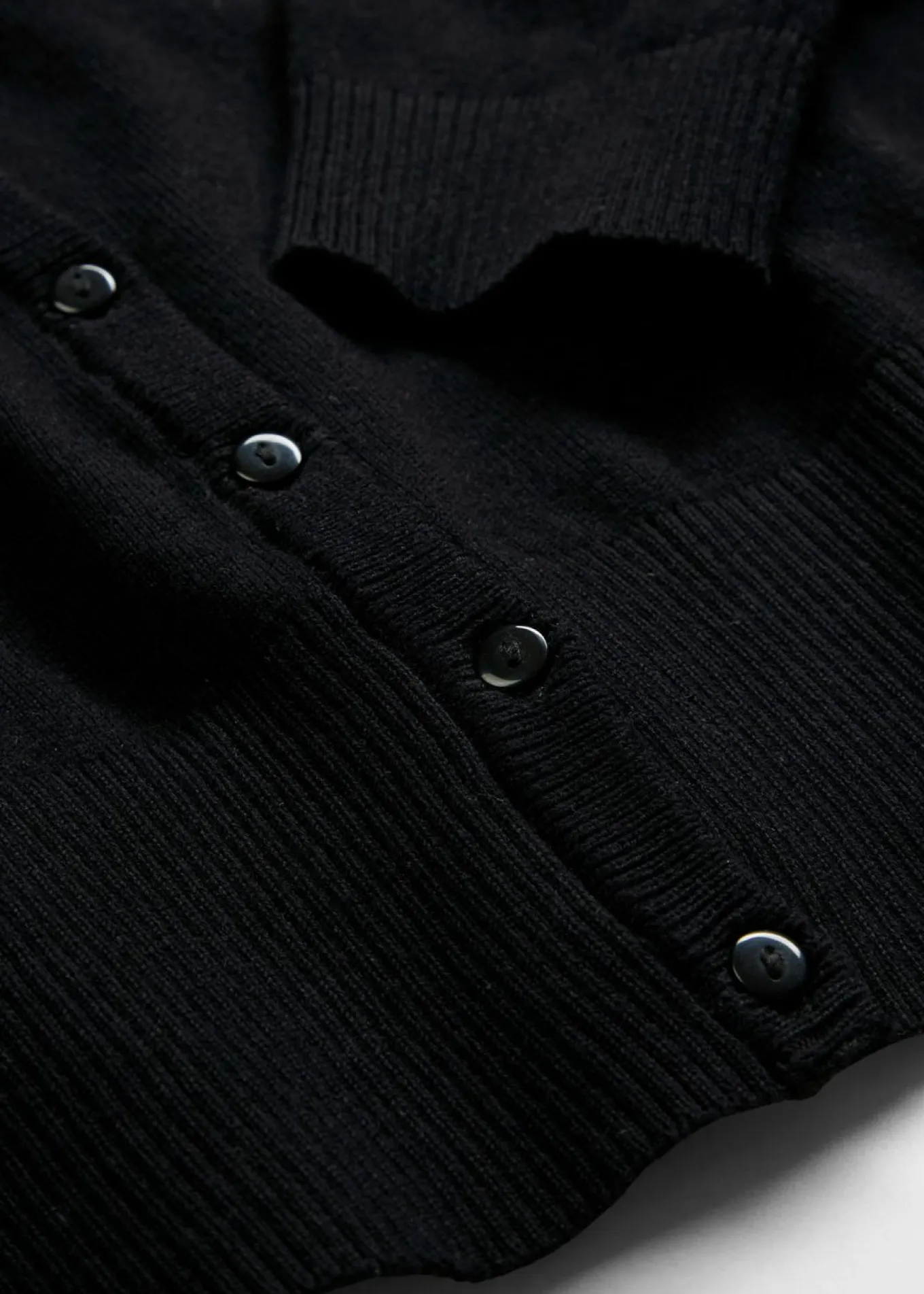 Chaqueta de punto fino con botones