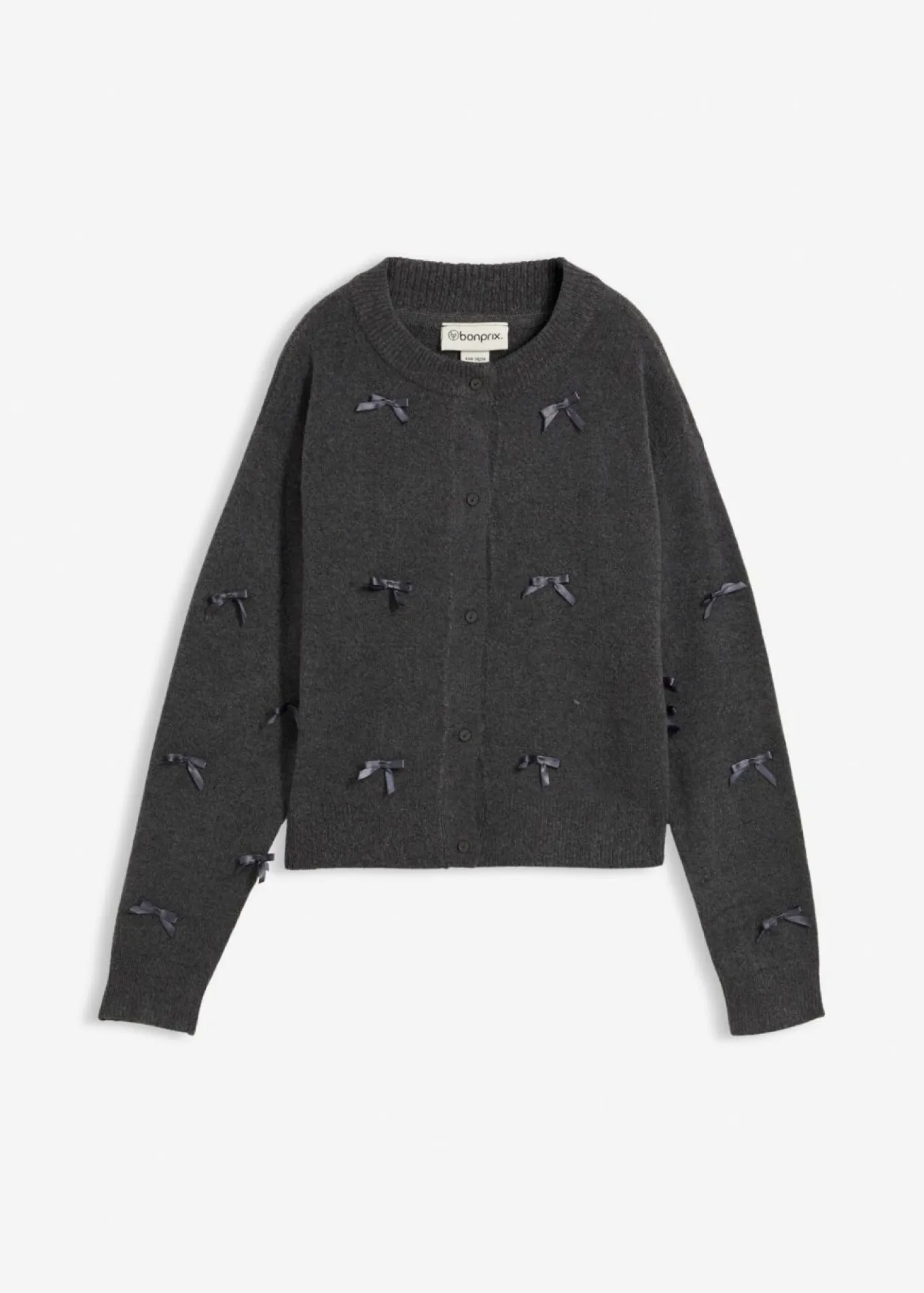 Chaqueta de punto fino con lazos