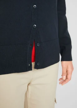 Chaqueta de punto fino con algodón reciclado