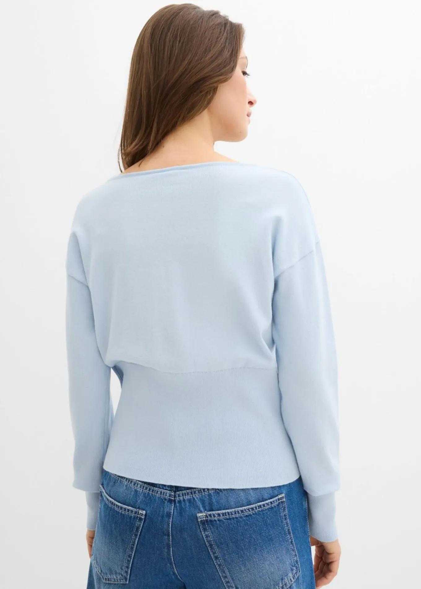 Chaqueta de punto fino con cuello redondo