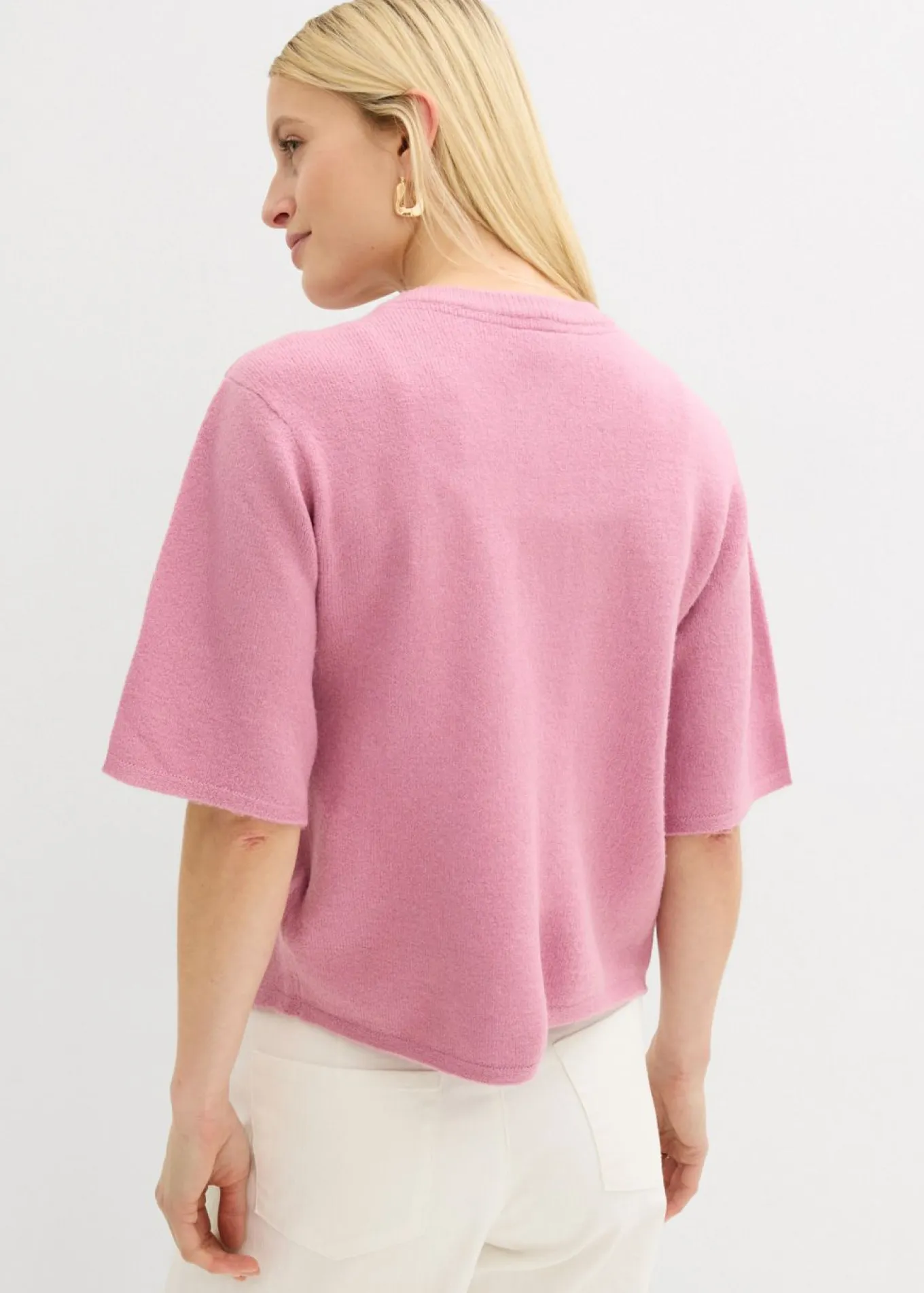 Chaqueta de punto fino con lazo