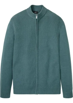 Chaqueta de punto fino de algodón puro