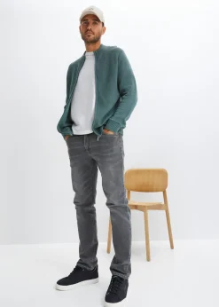 Chaqueta de punto fino de algodón puro