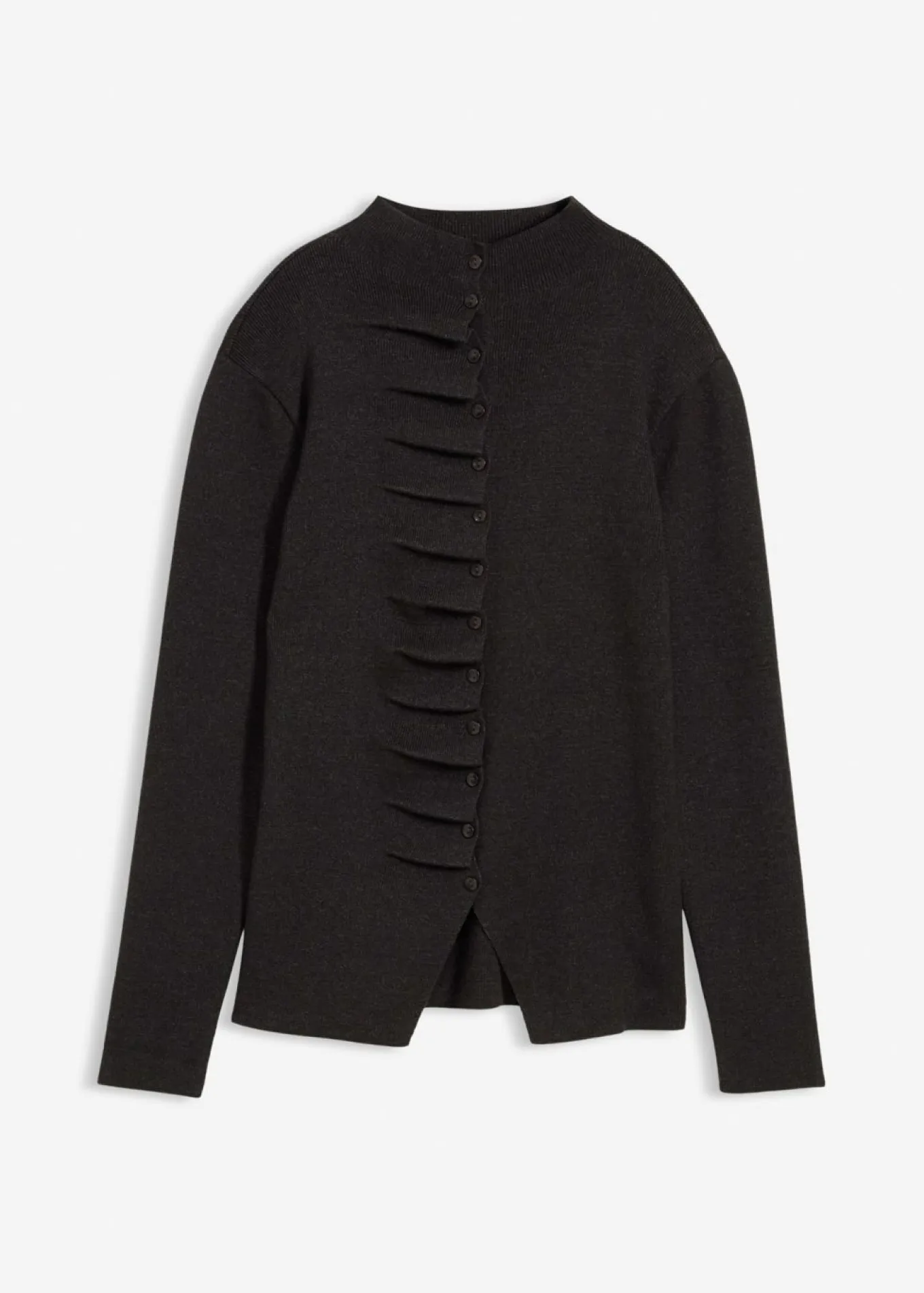 Chaqueta de punto fino de mezcla de viscosa suave