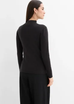 Chaqueta de punto fino de mezcla de viscosa suave