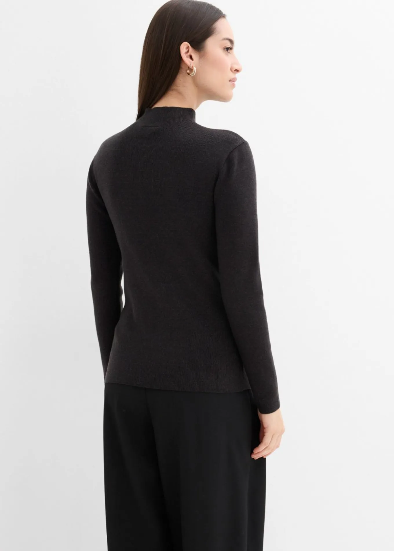Chaqueta de punto fino de mezcla de viscosa suave