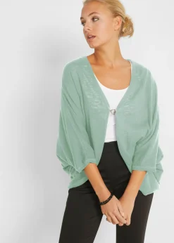Chaqueta de punto fino de algodón puro