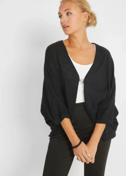 Chaqueta de punto fino de algodón puro
