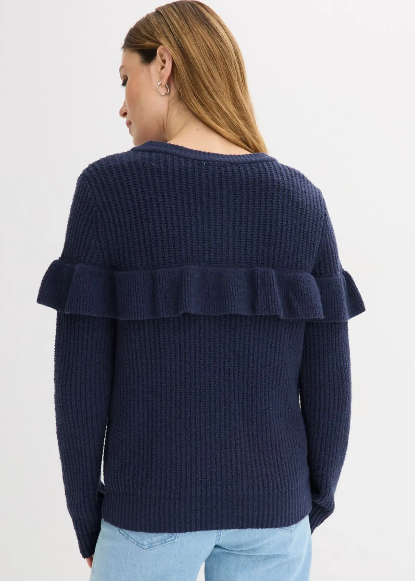 Chaqueta de punto fino de mezcla de algodón