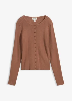 Chaqueta de punto fino de mezcla de viscosa suave