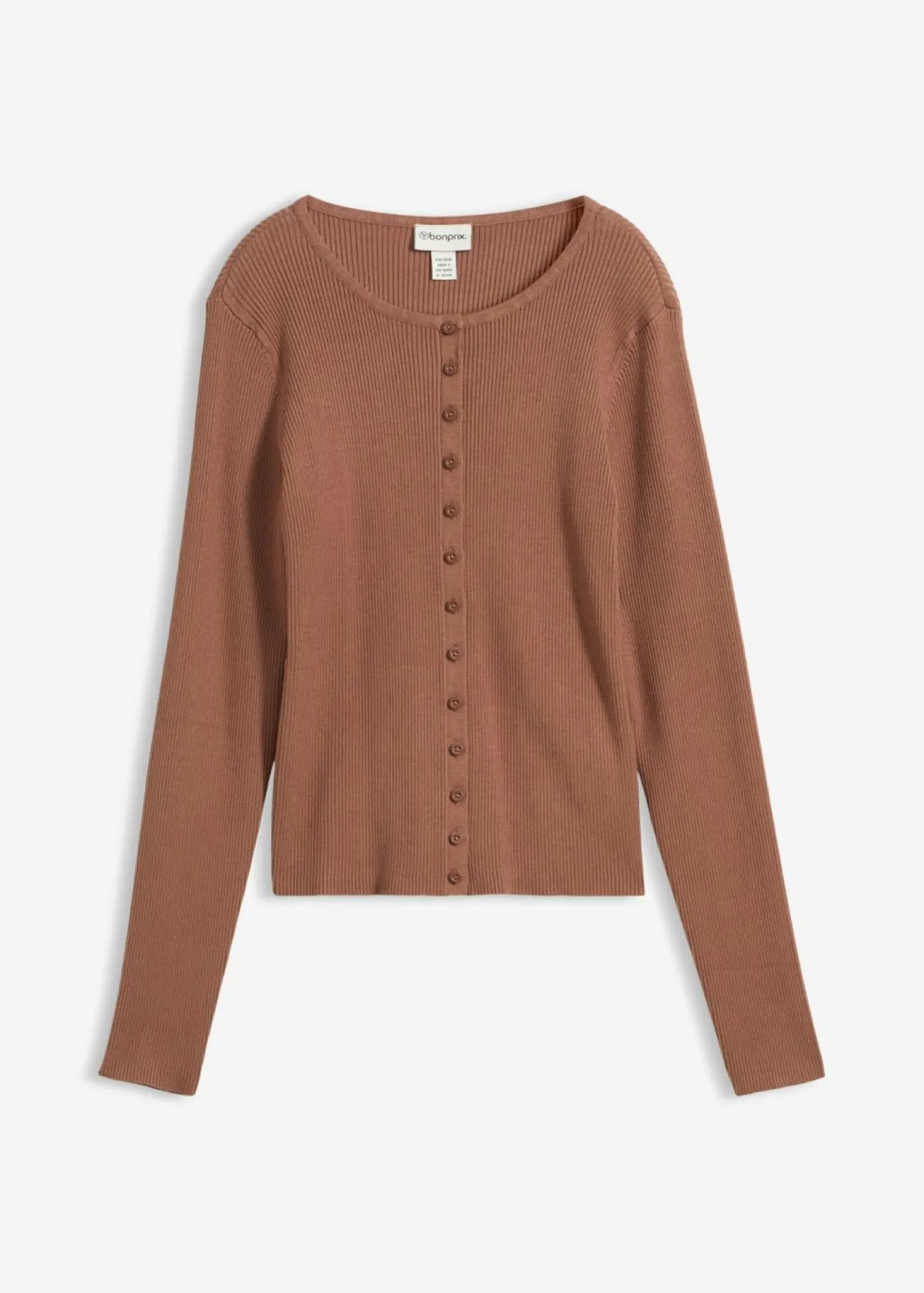 Chaqueta de punto fino de mezcla de viscosa suave
