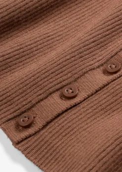 Chaqueta de punto fino de mezcla de viscosa suave