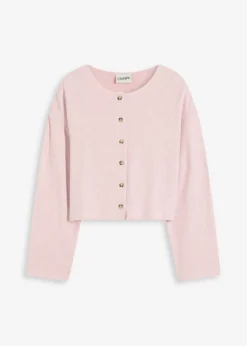 Chaqueta de punto fino de canalé