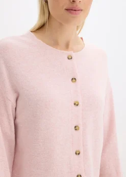 Chaqueta de punto fino de canalé