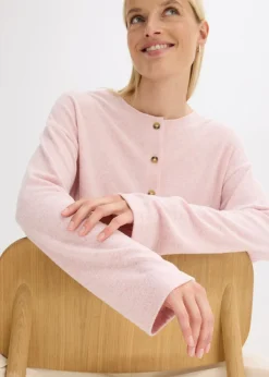 Chaqueta de punto fino de canalé