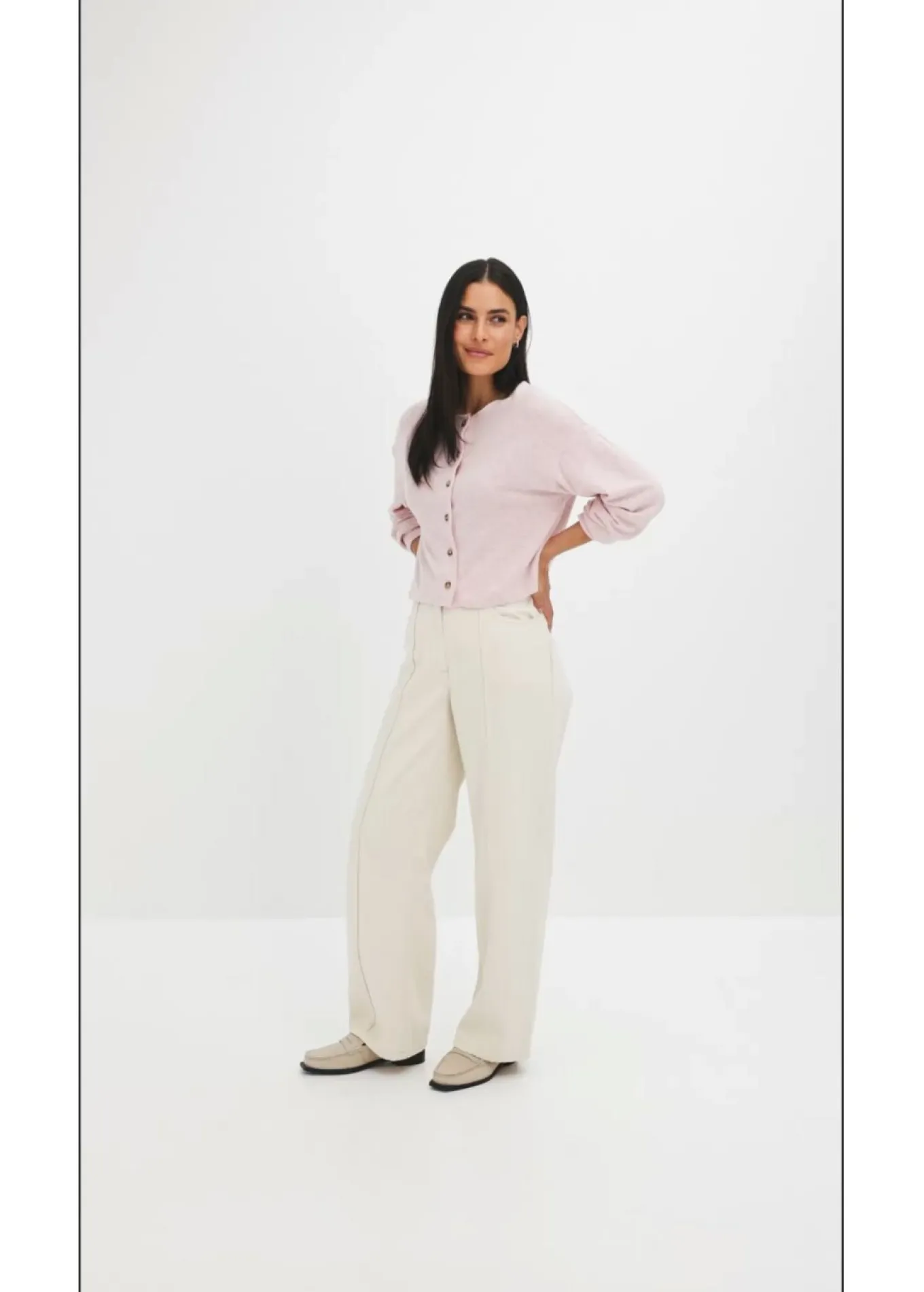 Chaqueta de punto fino de canalé