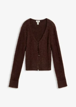 Chaqueta de punto fino de hilo suave