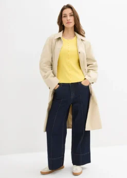 Chaqueta de punto fino de mezcla de viscosa suave