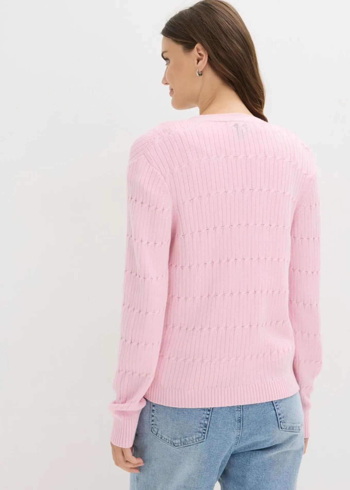 Chaqueta de punto fino de mezcla de viscosa