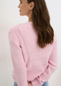 Chaqueta de punto fino de mezcla de viscosa