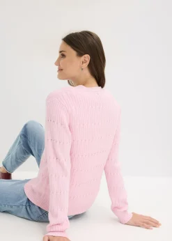 Chaqueta de punto fino de mezcla de viscosa