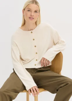 Chaqueta de punto fino de canalé