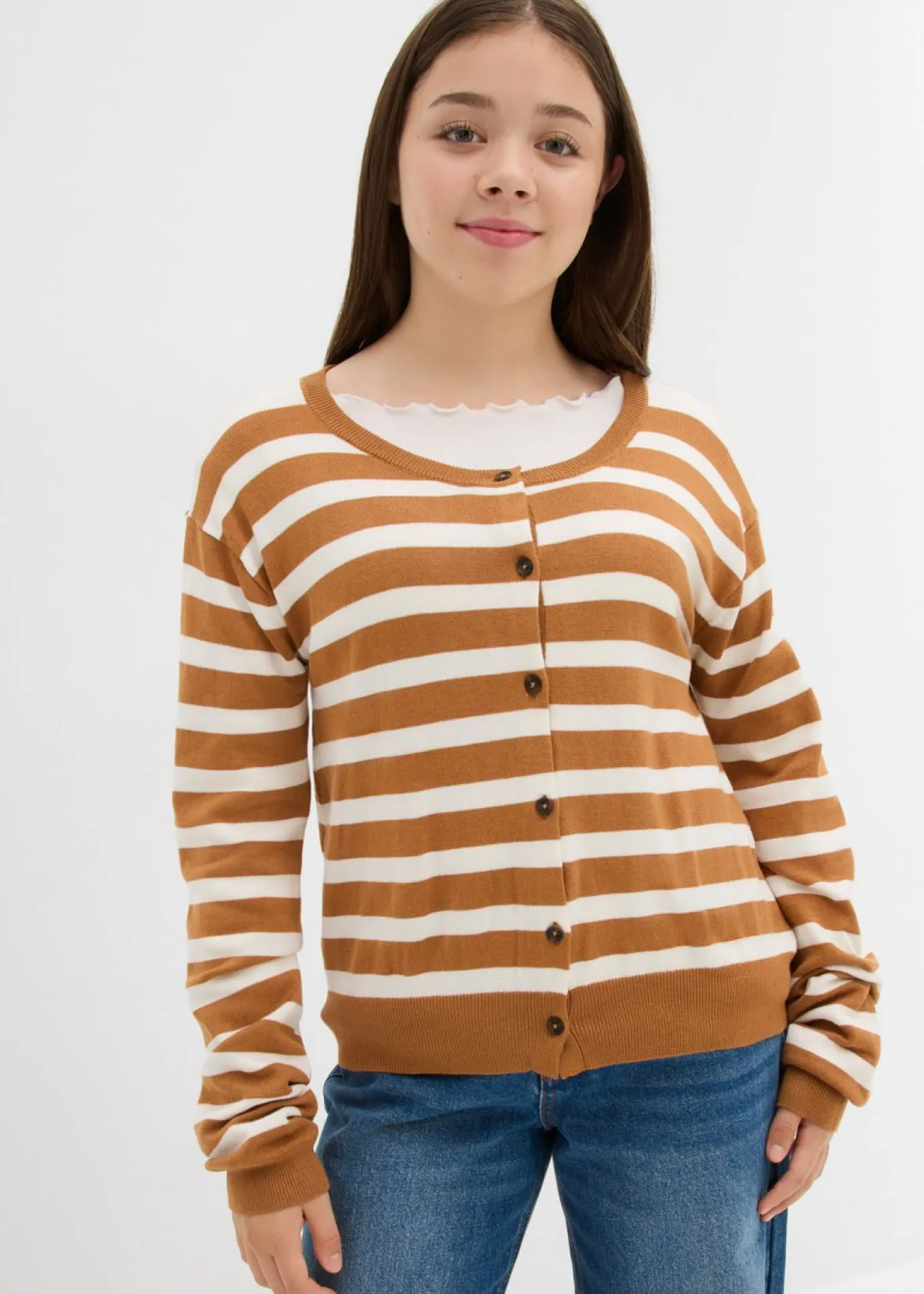 Chaqueta de punto fino de mezcla de viscosa suave