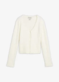 Chaqueta de punto fino de hilo suave