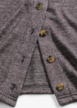 Chaqueta de punto fino de canalé