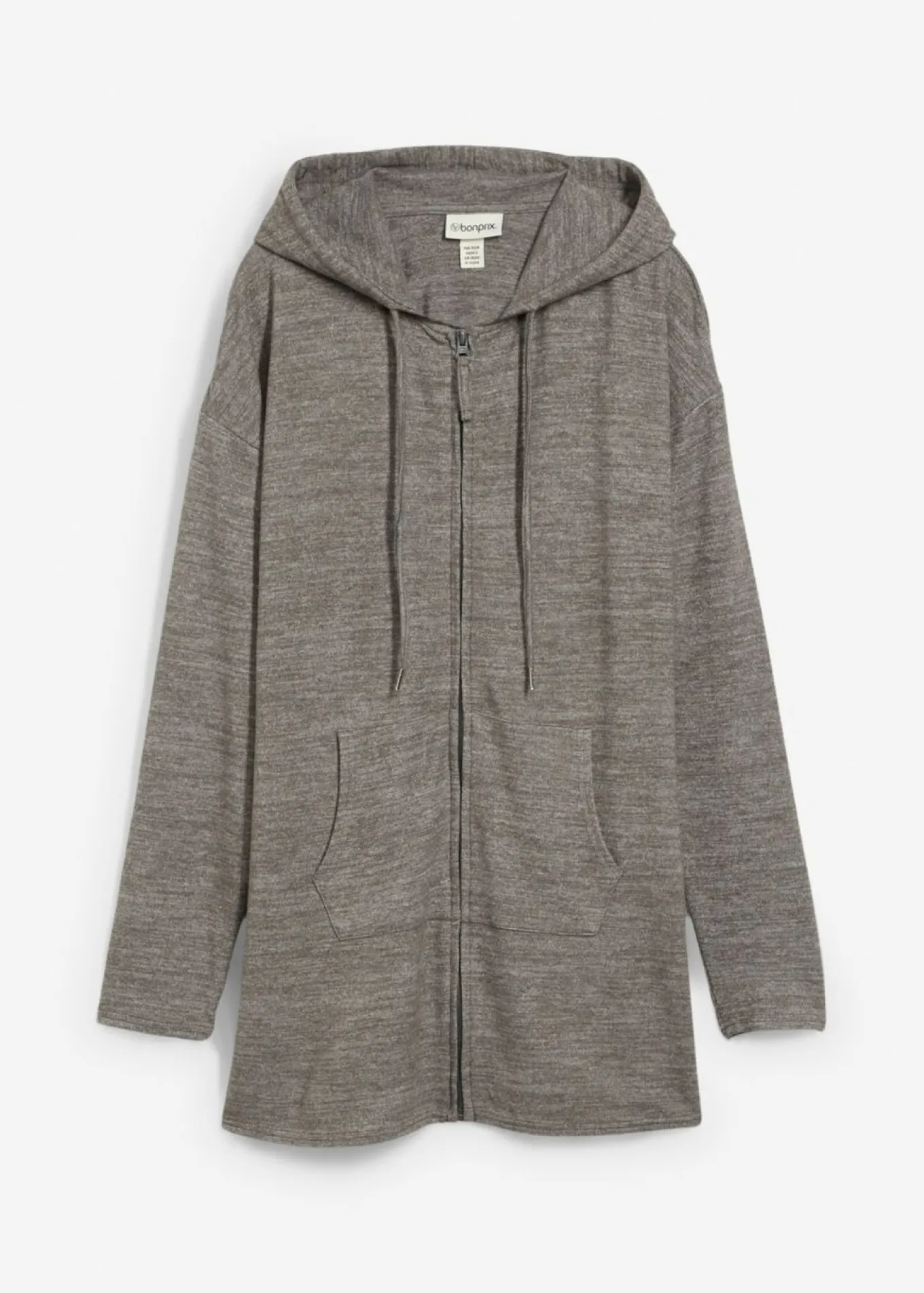 Chaqueta de punto fino de mezcla de viscosa con aspecto de punto