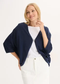 Chaqueta de punto fino de algodón puro