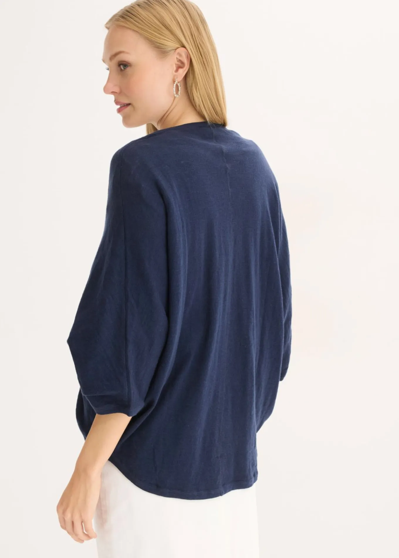 Chaqueta de punto fino de algodón puro