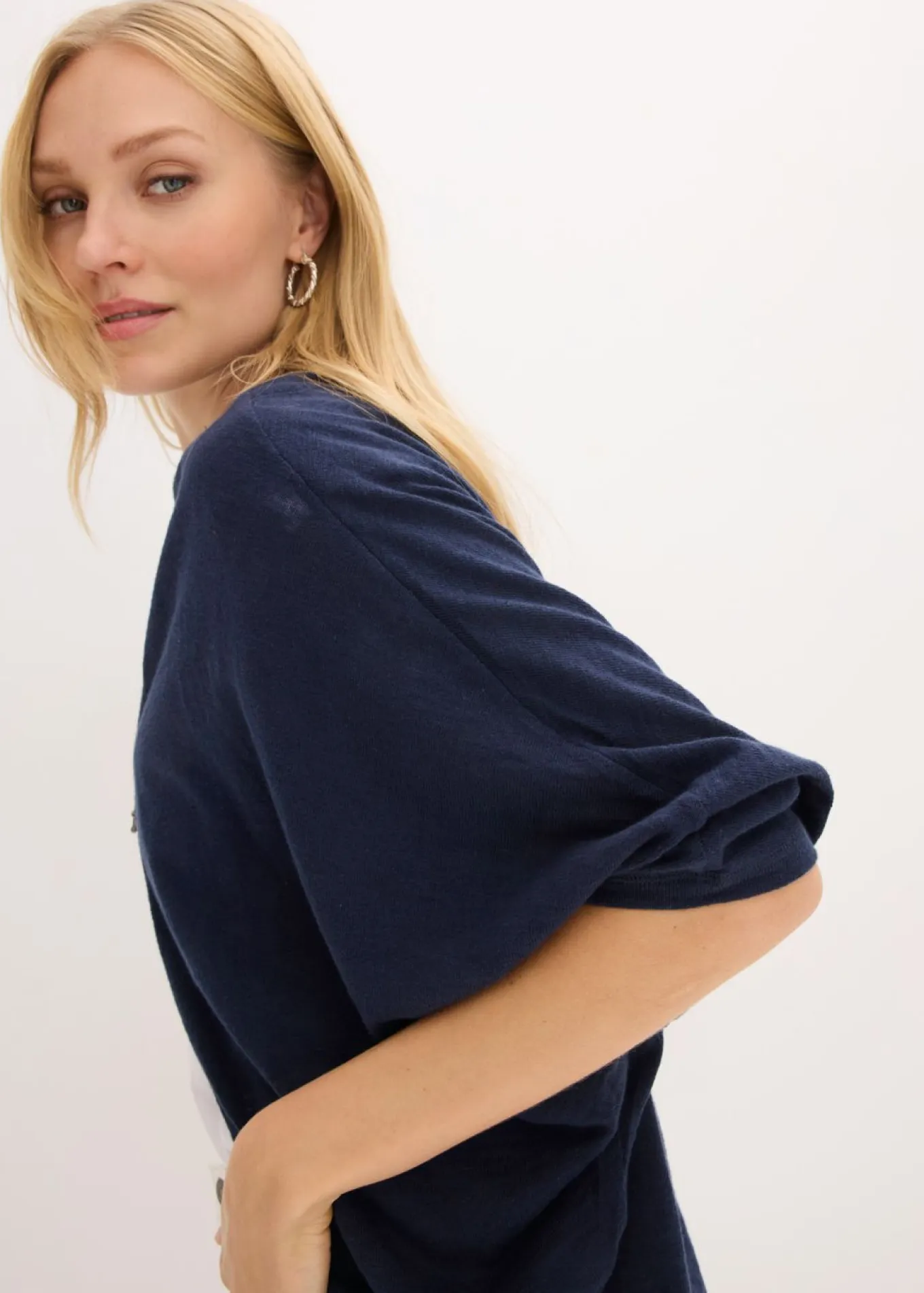 Chaqueta de punto fino de algodón puro