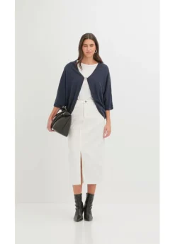 Chaqueta de punto fino de algodón puro
