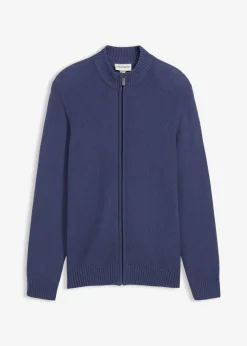 Chaqueta de punto fino de algodón puro