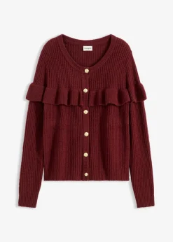 Chaqueta de punto fino de mezcla de algodón