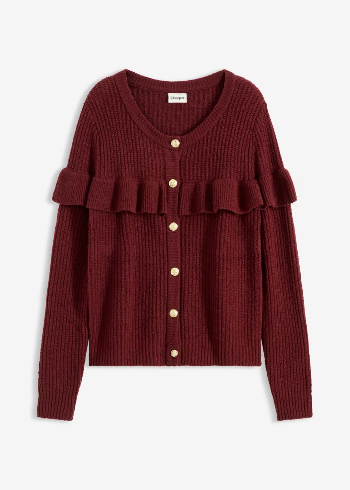 Chaqueta de punto fino de mezcla de algodón