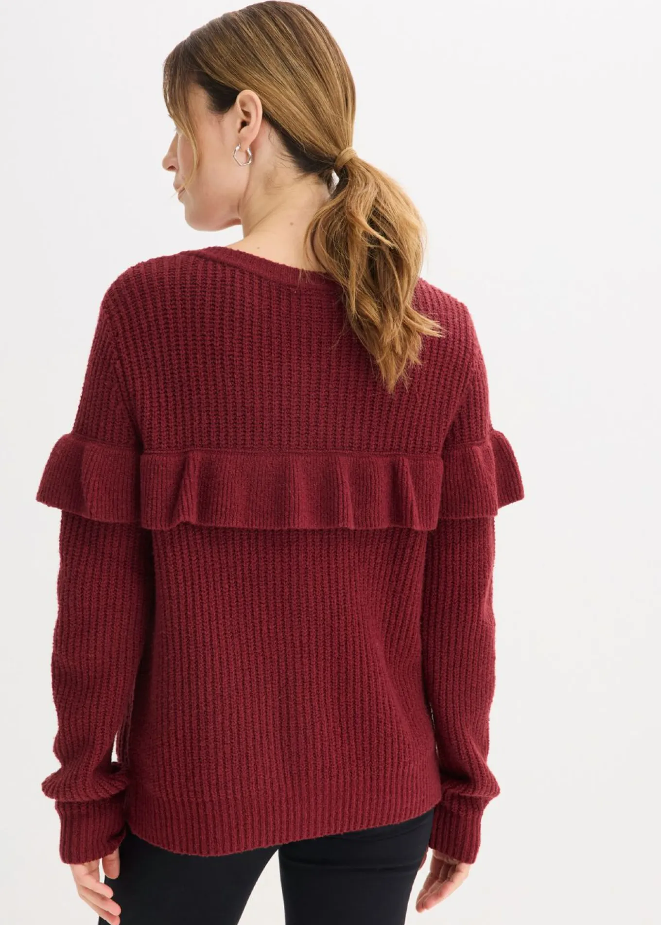 Chaqueta de punto fino de mezcla de algodón