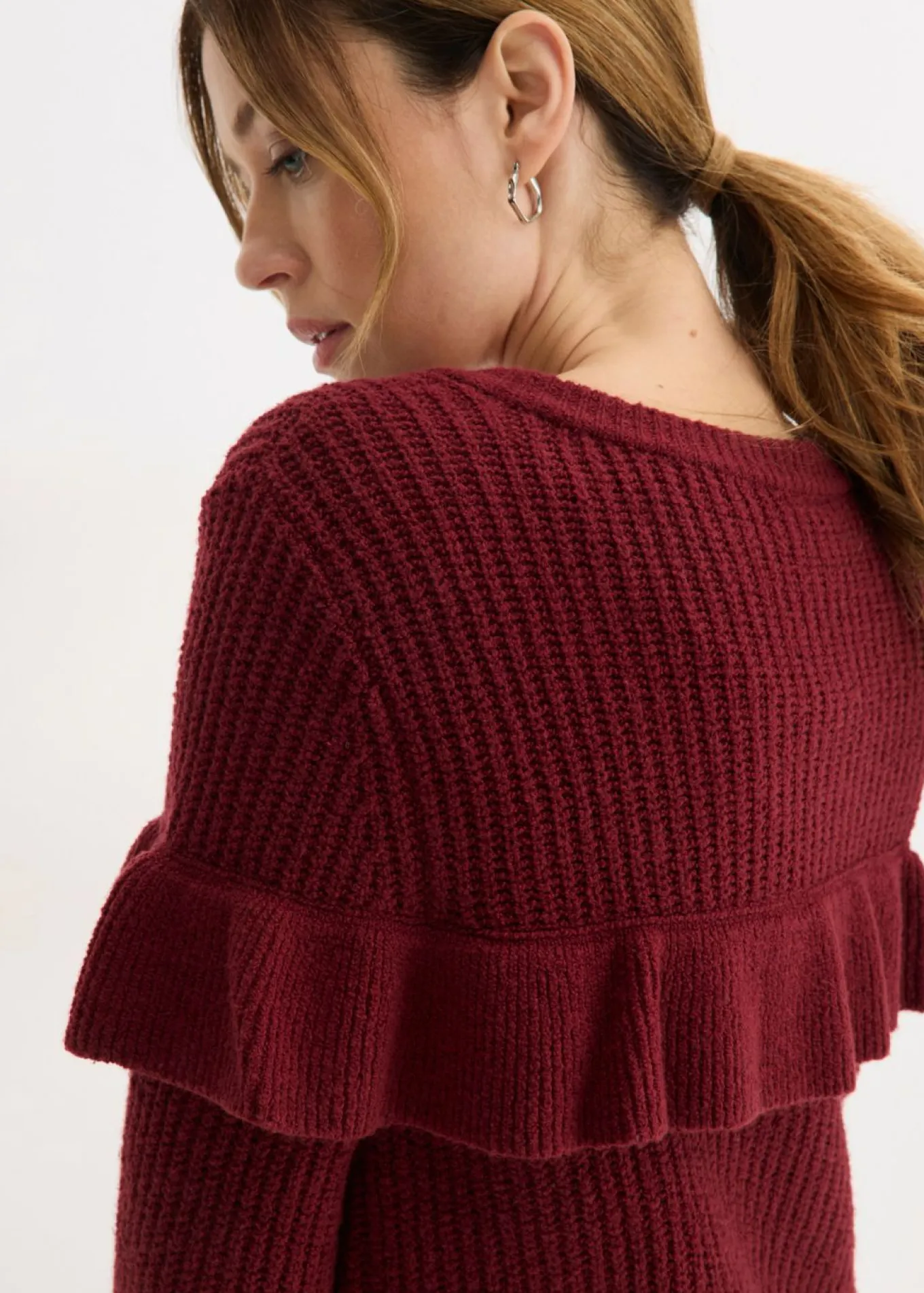 Chaqueta de punto fino de mezcla de algodón